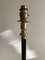 Antique Black Lacquer and Brass Column Table Lamp 8