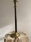 Lámpara de mesa antigua de laca negra y latón, Imagen 9