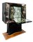 Art Deco Mirrored Illuminated Bar Cabinet from Valzania, Italy, 1940s 2