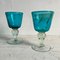 Marine Blue Wine Glasses from Mdina, Set of 4 4