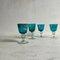 Marine Blue Wine Glasses from Mdina, Set of 4 10