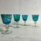 Marine Blue Wine Glasses from Mdina, Set of 4, Image 8