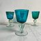 Marine Blue Wine Glasses from Mdina, Set of 4 11