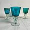 Marine Blue Wine Glasses from Mdina, Set of 4, Image 11