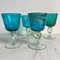 Marine Blue Wine Glasses from Mdina, Set of 4 13