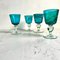 Marine Blue Wine Glasses from Mdina, Set of 4, Image 5