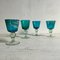 Marine Blue Wine Glasses from Mdina, Set of 4 3