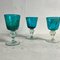 Marine Blue Wine Glasses from Mdina, Set of 4 2