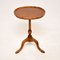 Vintage Burr Walnut Wine Side Table, 1930s, Image 2