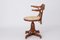Vintage Swivel Chair in Bentwood and Viennese Braid 2