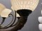 Lampadario grande vintage in bronzo e vetro di Murano, anni '60, Immagine 7