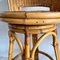 Wicker & Bamboo Handwoven Rotating Stools, 1950s, Set of 2 10