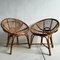 Italian Bamboo Hoop Chairs, Set of 2 3