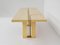 Turri Polished Burlwood and Brass Dining Table, Italy, 1970s, Image 2