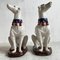 Große italienische Windhunde aus Keramik, 1950er, 2er Set 1