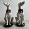 Große italienische Windhunde aus Keramik, 1950er, 2er Set 4