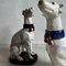 Große italienische Windhunde aus Keramik, 1950er, 2er Set 5
