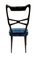 Blue Velvet Dining Chairs in the style of Ulrich, Italy, 1950s, Set of 6 5