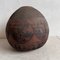 Large Earthenware Brown Robbed Vase, Image 3