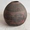 Large Earthenware Brown Robbed Vase, Image 1