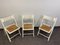 Vintage Cane Folding Dining Chairs, 1979, Set of 3 3