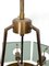 Lampada da soffitto modernista in ottone e vetro fumé di Gino Paroldo, Italia, anni '60, Immagine 2
