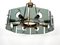 Modernist Brass and Smoked Glass Ceiling Light by Gino Paroldo, Italy, 1960s, Image 6