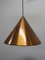 Scandinavian Suspension Copper Ceiling Lamp by Hans-Agne Jakobsson from Hans-Agne Jakobsson Ab Markaryd, 1950s 9