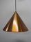 Scandinavian Suspension Copper Ceiling Lamp by Hans-Agne Jakobsson from Hans-Agne Jakobsson Ab Markaryd, 1950s, Image 9