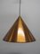 Scandinavian Suspension Copper Ceiling Lamp by Hans-Agne Jakobsson from Hans-Agne Jakobsson Ab Markaryd, 1950s, Image 3