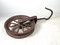 Antique Meiji Era Metal Pulley, Japan, 1890s, Image 1