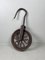 Antique Meiji Era Metal Pulley, Japan, 1890s, Image 2