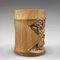 Jarrones chinos vintage de bambú tallado a mano, años 30. Juego de 2, Imagen 4