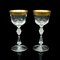 Art Deco French Celebratory Port Glasses, 1920s, Set of 2 1