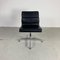 Eames Vitra for Herman Miller Black Leather Soft Pad Group Chair by Eero Saarinen, 1960s 2