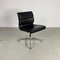 Chaise Eames Vitra pour Herman Miller en Cuir Noir par Eero Saarinen, 1960s 1