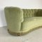 Vintage Danish Green Banana Sofa, 1930s, Image 5