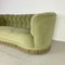 Vintage Danish Green Banana Sofa, 1930s, Image 6