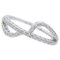 Bague Moderne en Or Blanc 18 Carat et Diamants 1