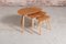 Mid-Century Pebble Elm and Beech Nesting Tables from Ercol, 1960s, Set of 3, Image 1