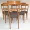 Mid-Century Italian Dining Chairs in Blond Wood, 1950s, Set of 6 2
