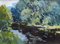 Edgars Vinters, River in Spring, 1993, óleo sobre cartón, Imagen 1