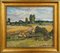 Alfejs Bromults, paesaggio di campagna, olio su tela, anni '60, Immagine 2