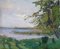 German Dontsov, Lake, Oil on Canvas, 1950s 1