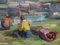 Janis Rudolfs Zuntaks, By the River, olio su cartone e tela, anni '70, Immagine 4