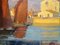 Francois-Maurice Roganeau, Le Port de la Chaume, siglo XX, óleo sobre lienzo, Imagen 4