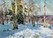 Edgars Vinters, Sunny Winter Day, 1980, Huile sur Carton 1