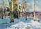 Edgars Vinters, Sunny Winter Day, 1980, óleo sobre cartón, Imagen 1