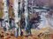 Edgars Vinters, Birches in Autumn, 1986, Oil on Cardboard, Image 2