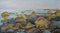 Julijs Vilumainis, Rocky Seashore, Evening Sun, 1954, Oil on Cardboard, Immagine 1